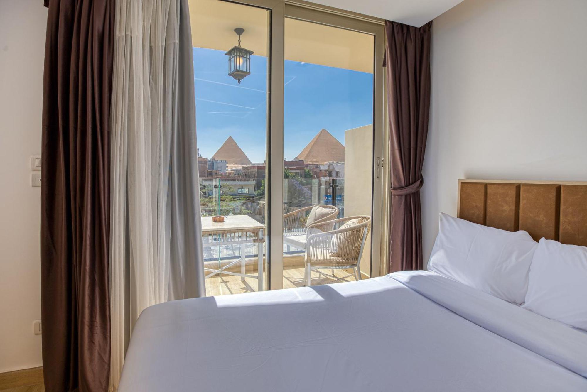 The Platinum Pyramid View Inn Kafret el-Gabal Exterior photo